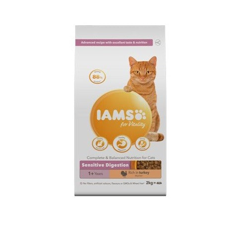 Iams Cat Adult Vitality Sensitive Digestion 2kg