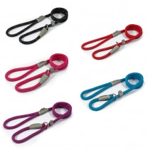 Ancol Viva Rope Slip Lead Reflective Black 1.5mx12mm 50kg