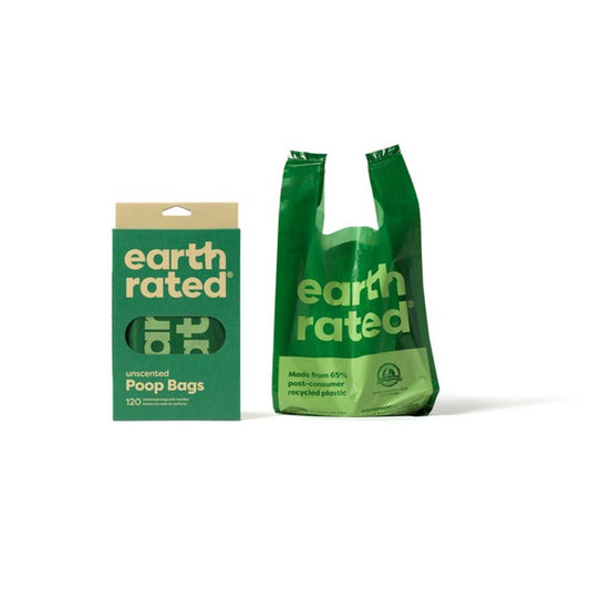 Earth Rated Poo Bags with Handles 120 pack