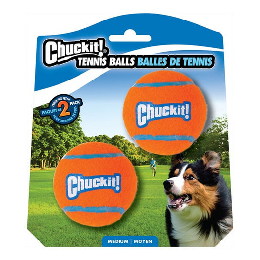 Chuckit! Tennis Ball 2 pack Medium 6.5cm