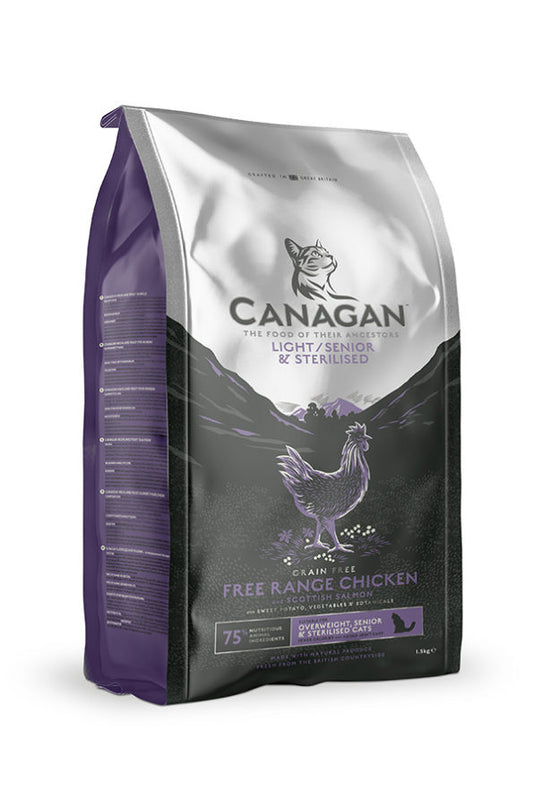 Canagan Free-Range Chicken Light/Senior Dry Cat Food 4kg