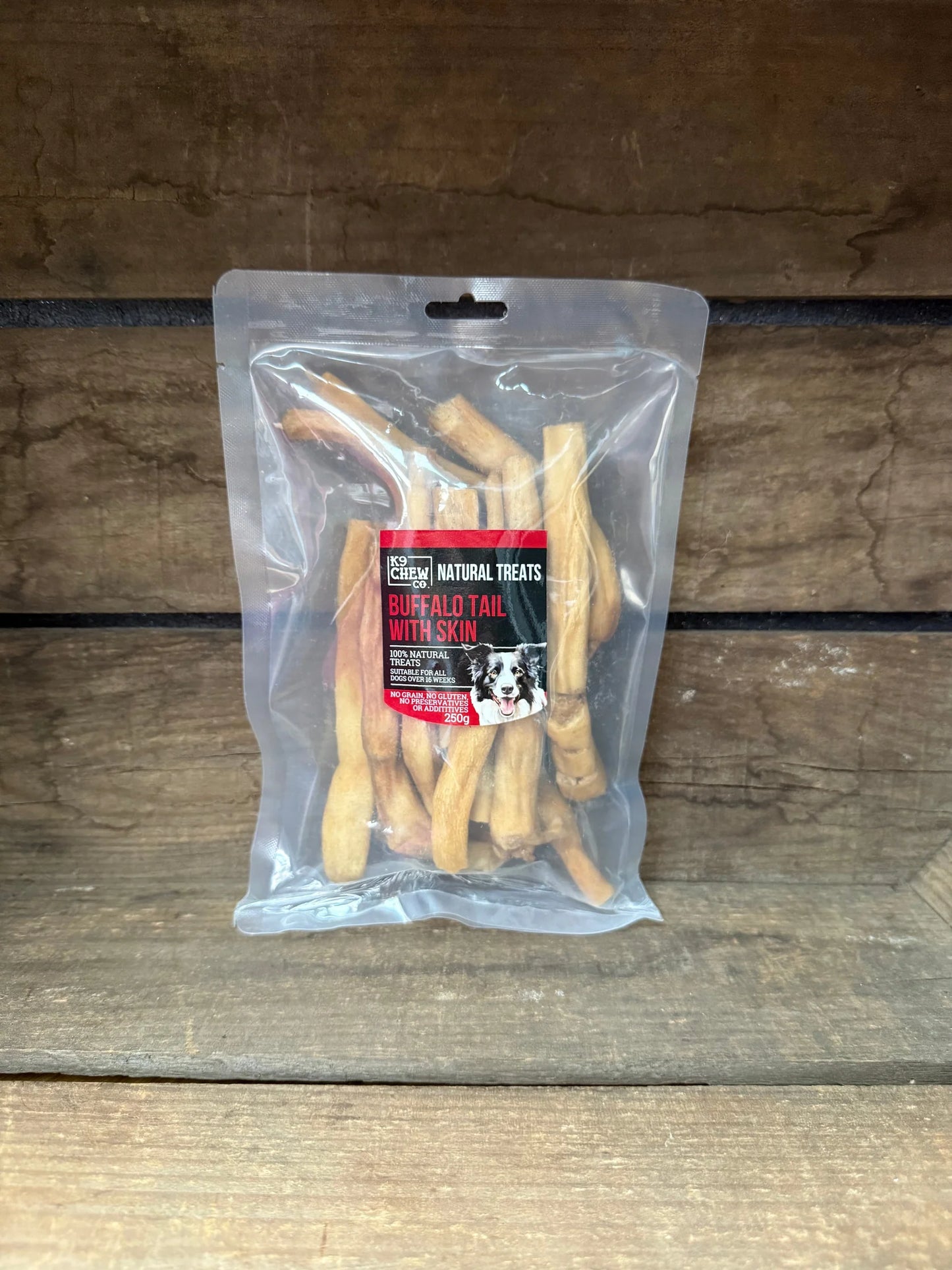 K9 Chew Co. Buffalo Tail with Skin 15cm 250g