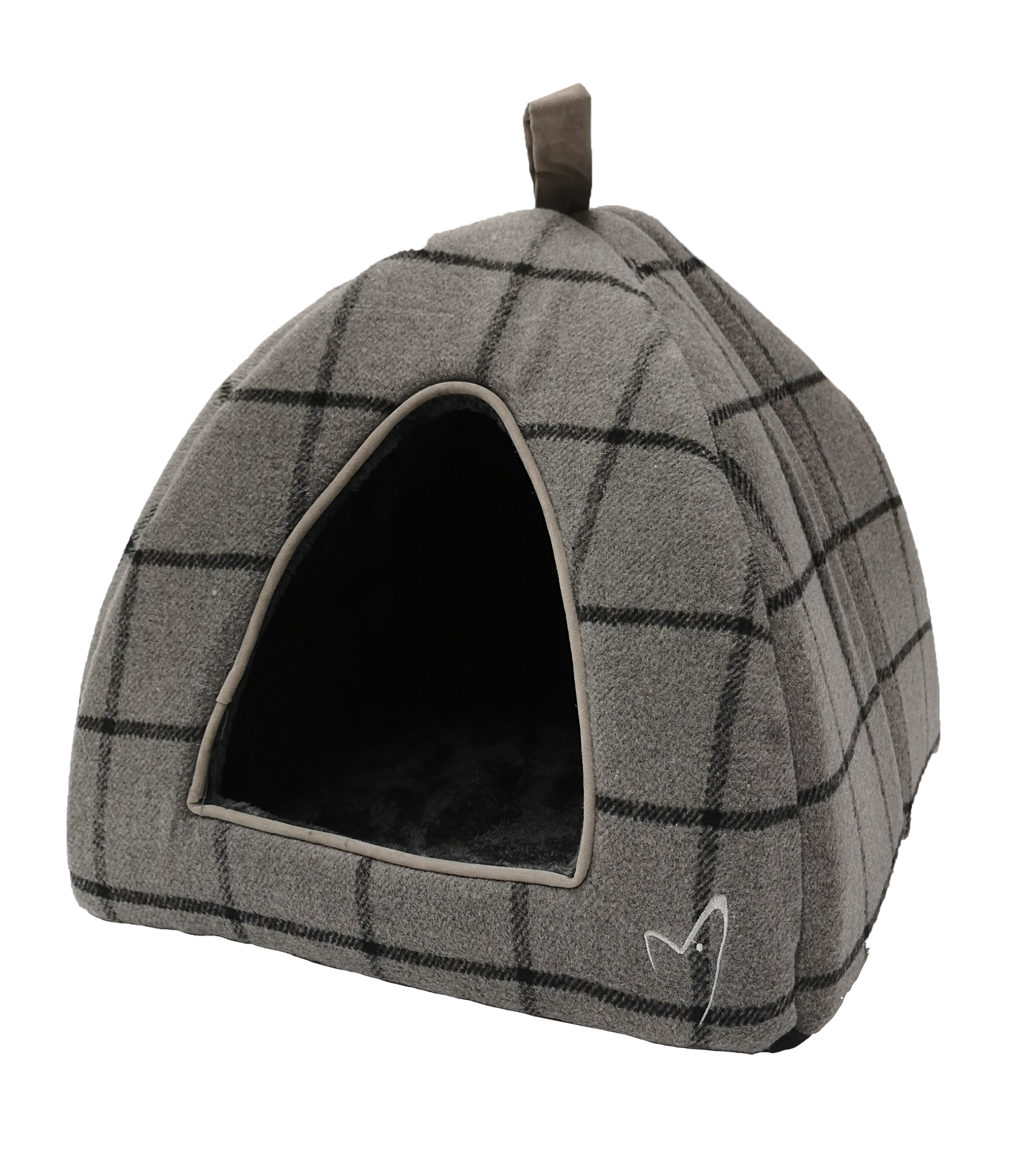 Gor Pets Camden Pyramid Pet Bed - Grey Check