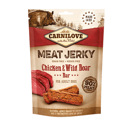 Carnilove Dog Jerky Treats Chicken & Wild Boar Bar