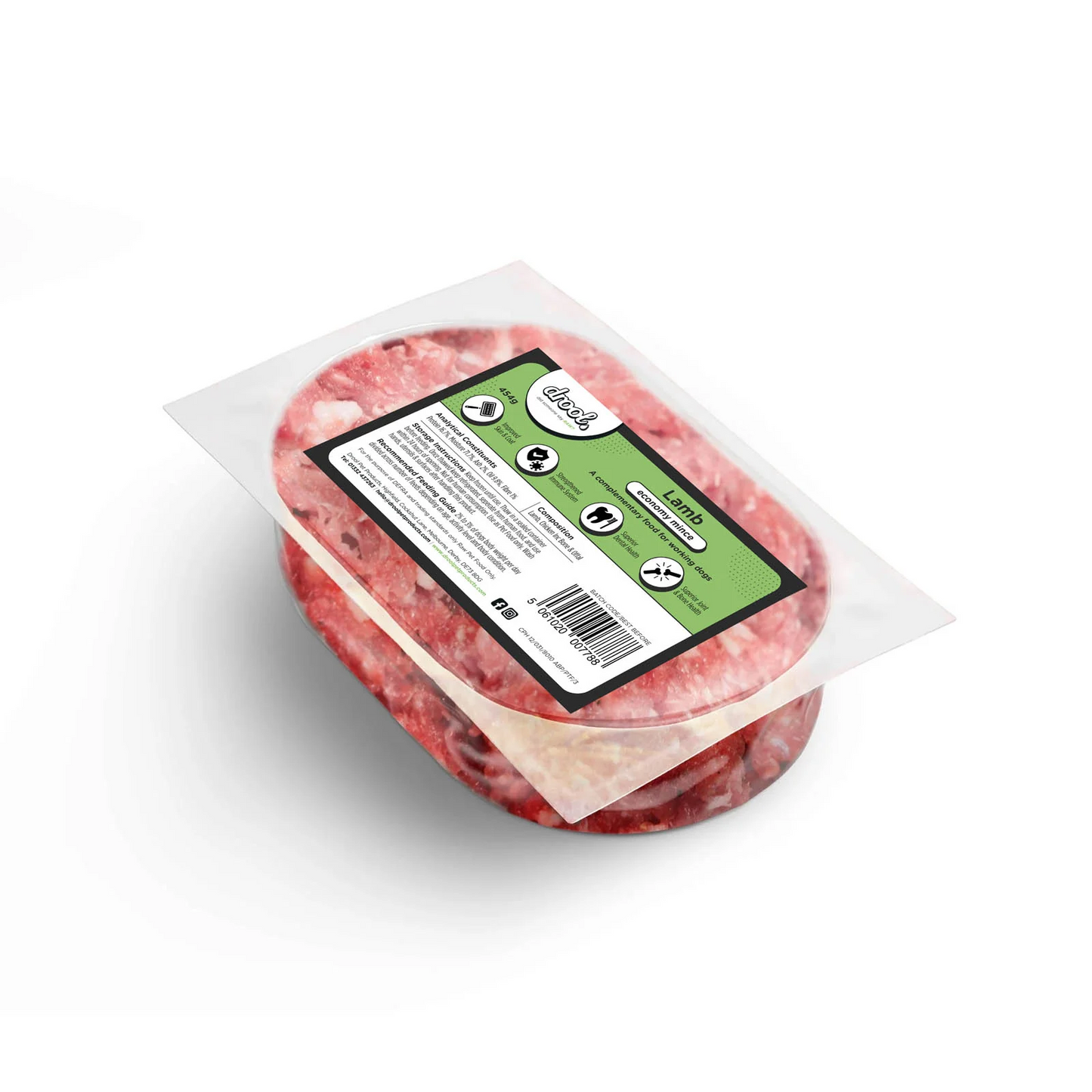 Drool Economy Mince - Lamb 454g