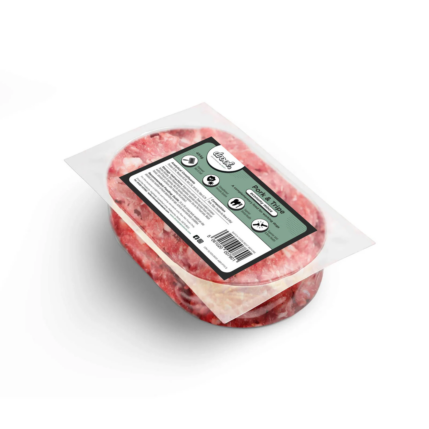 Drool Economy Mince - Pork & Tripe 454g