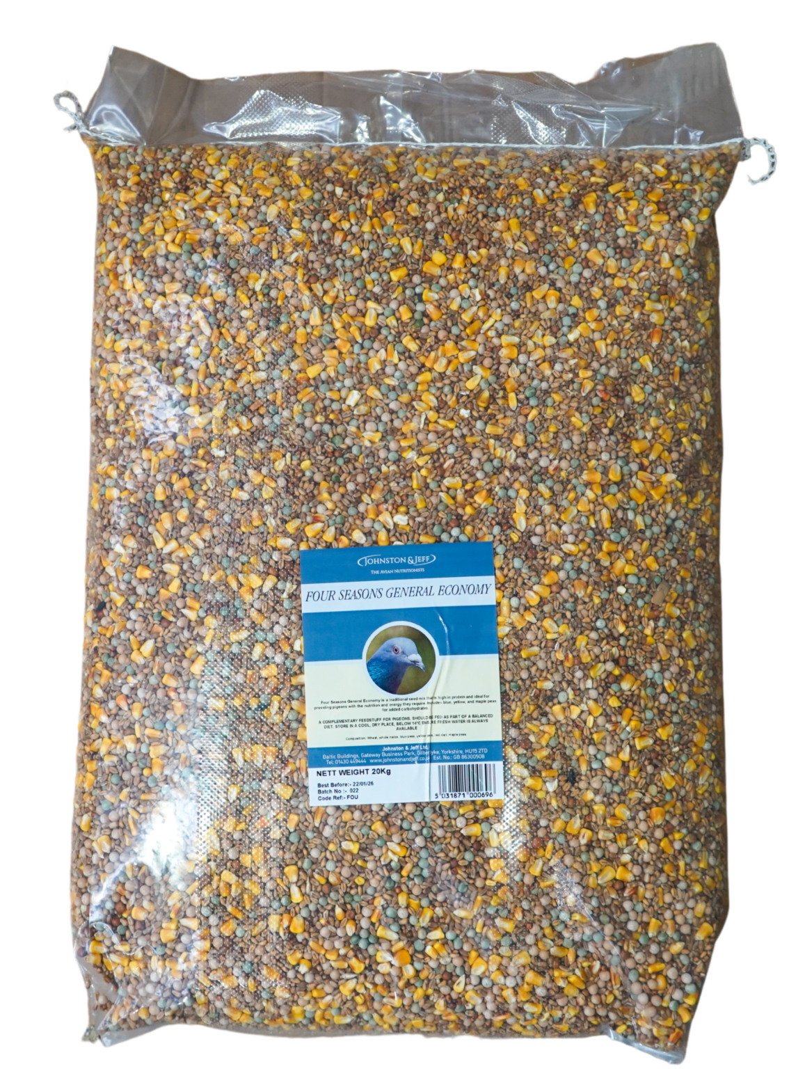 Johnston & Jeff Four Seasons Pigeon Corn 20kg