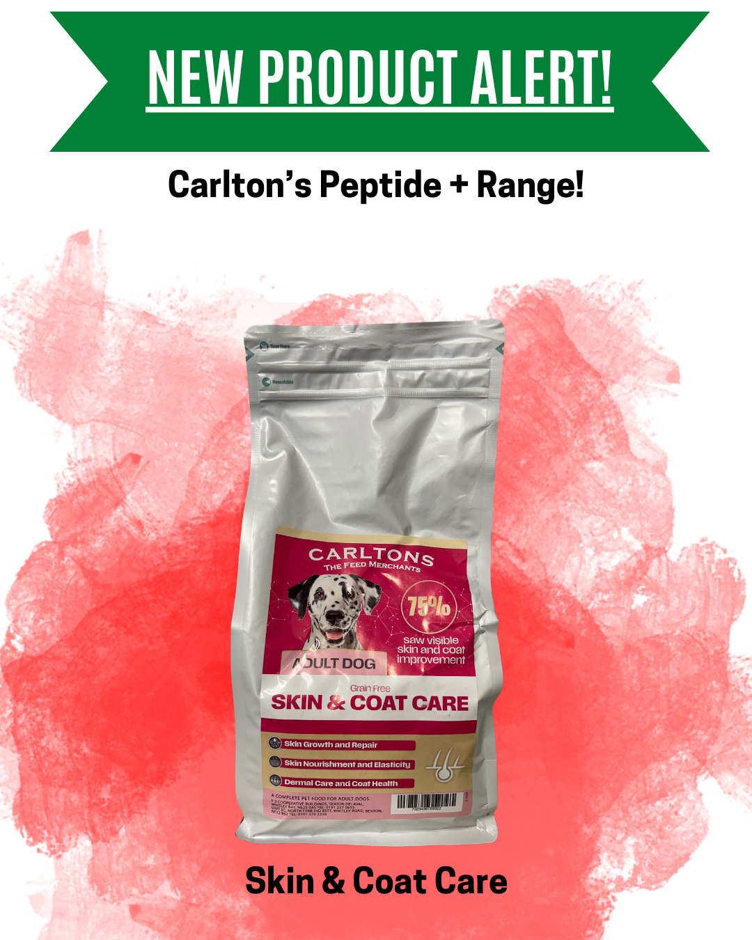 Carlton's Peptide+ Skin & Coat Care 10kg