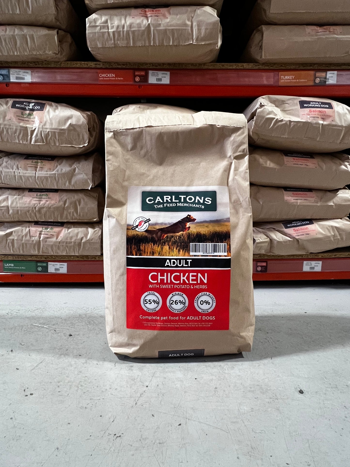 Carlton's Grain Free Adult Chicken with Sweet Potato & Herb 6kg