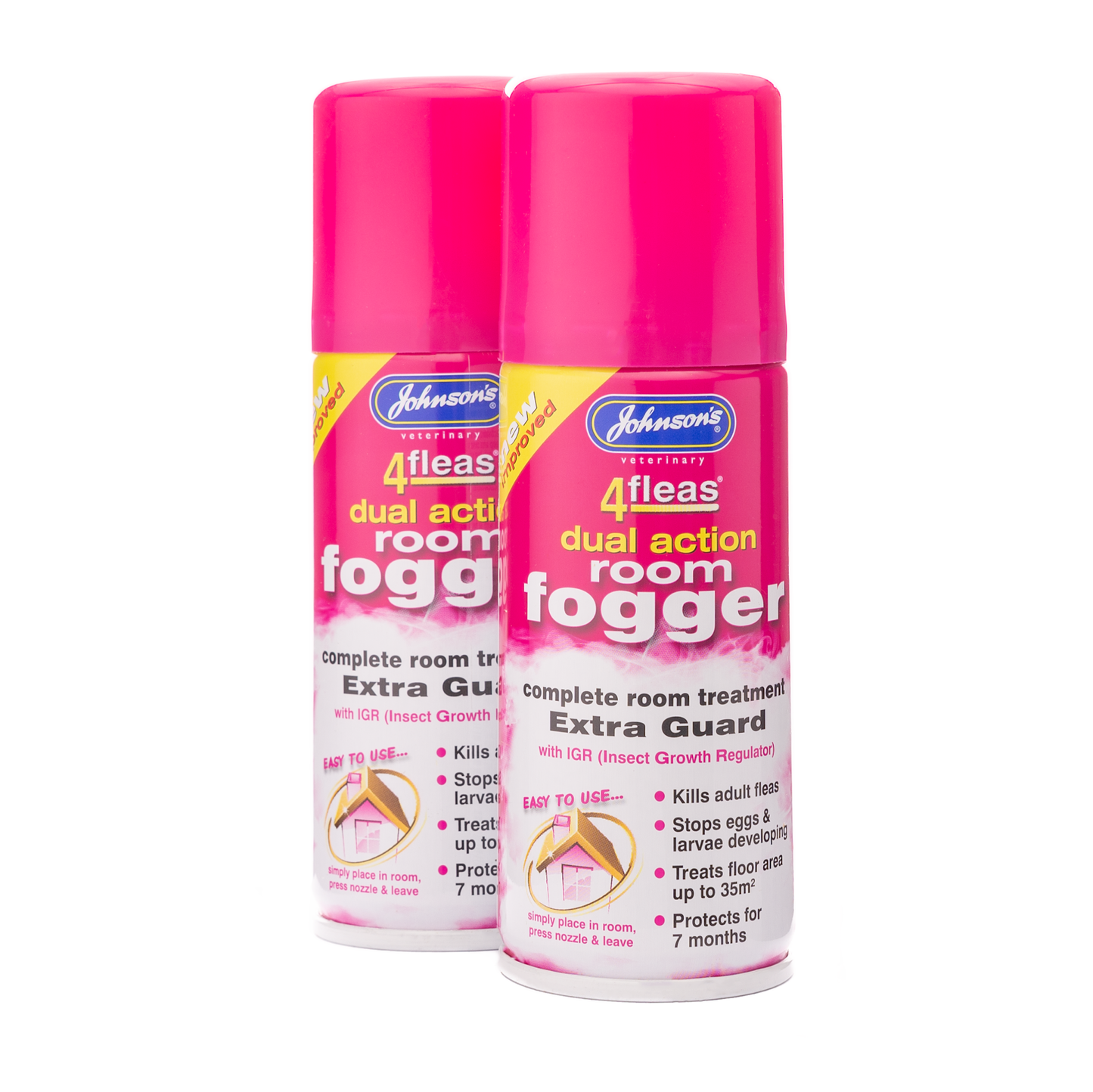 Johnson's 4fleas Room Fogger – Twin Pack