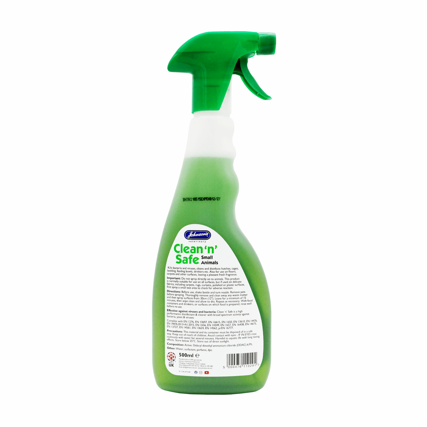 Johnson's Clean ‘n’ Safe Small Animal 500ml