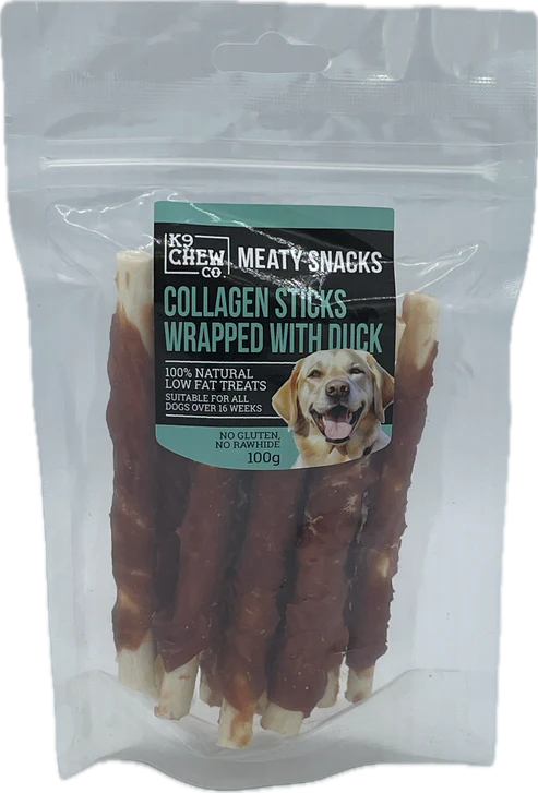 K9 Chew Co. Collagen Sticks Wrapped with Duck 100g