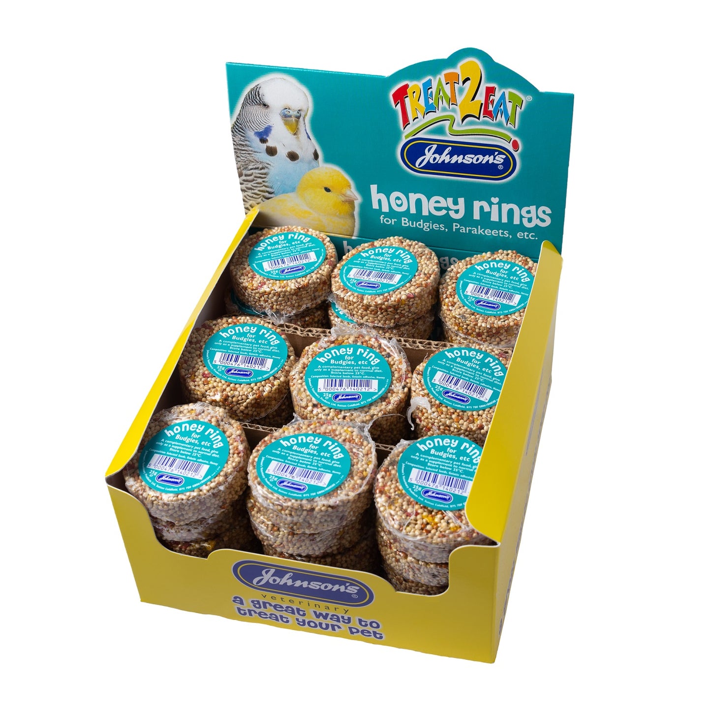 Johnson's Honey Rings for Budgies, Parakeets etc
