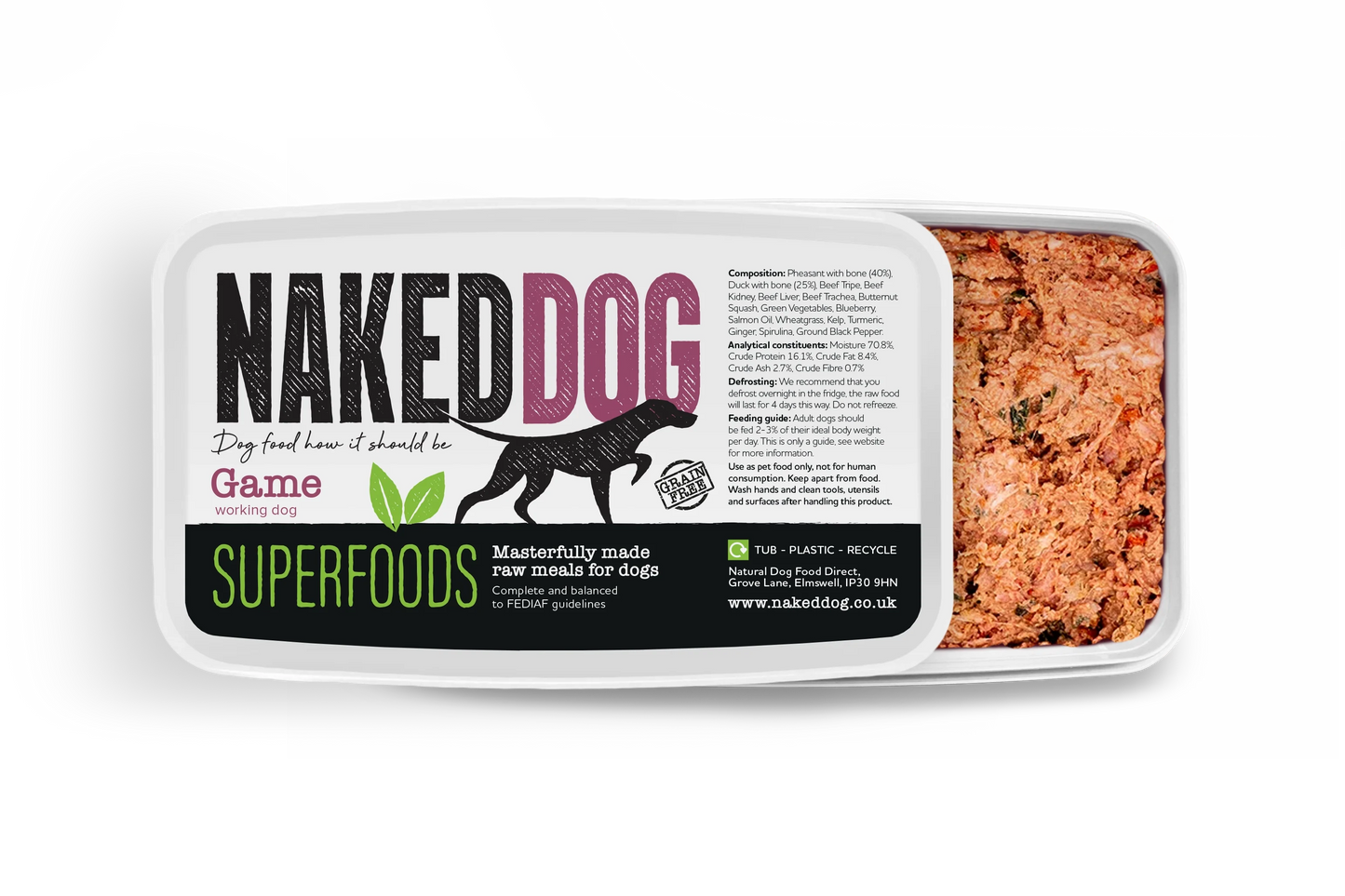 Naked Dog Superfoods Game 2x500g