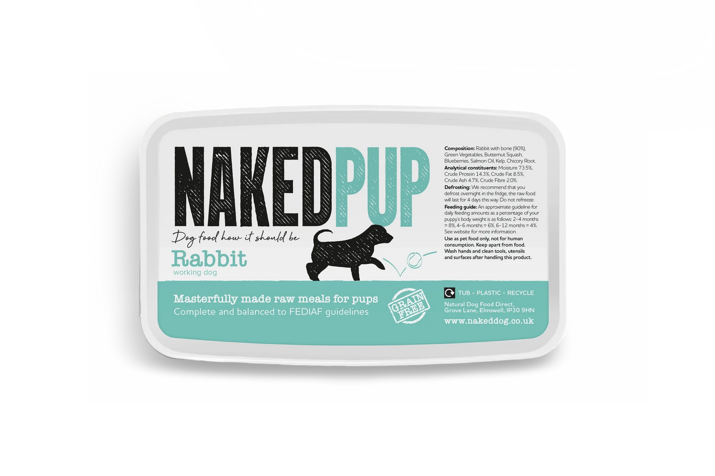 Naked Dog Puppy Rabbit 2x500g