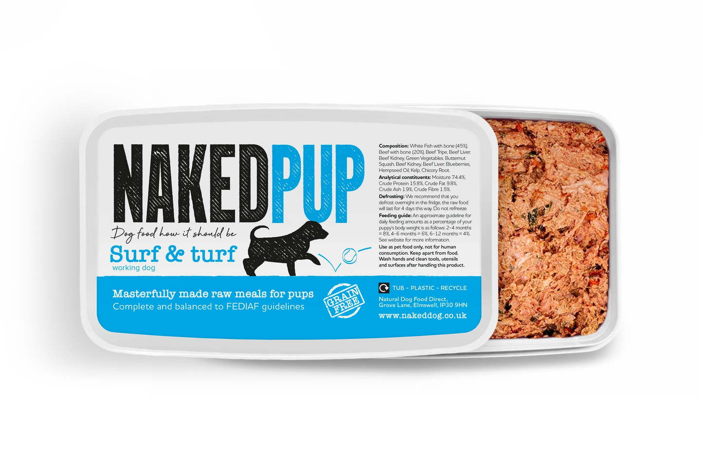 Naked Dog Puppy Surf & Turf 2x500g