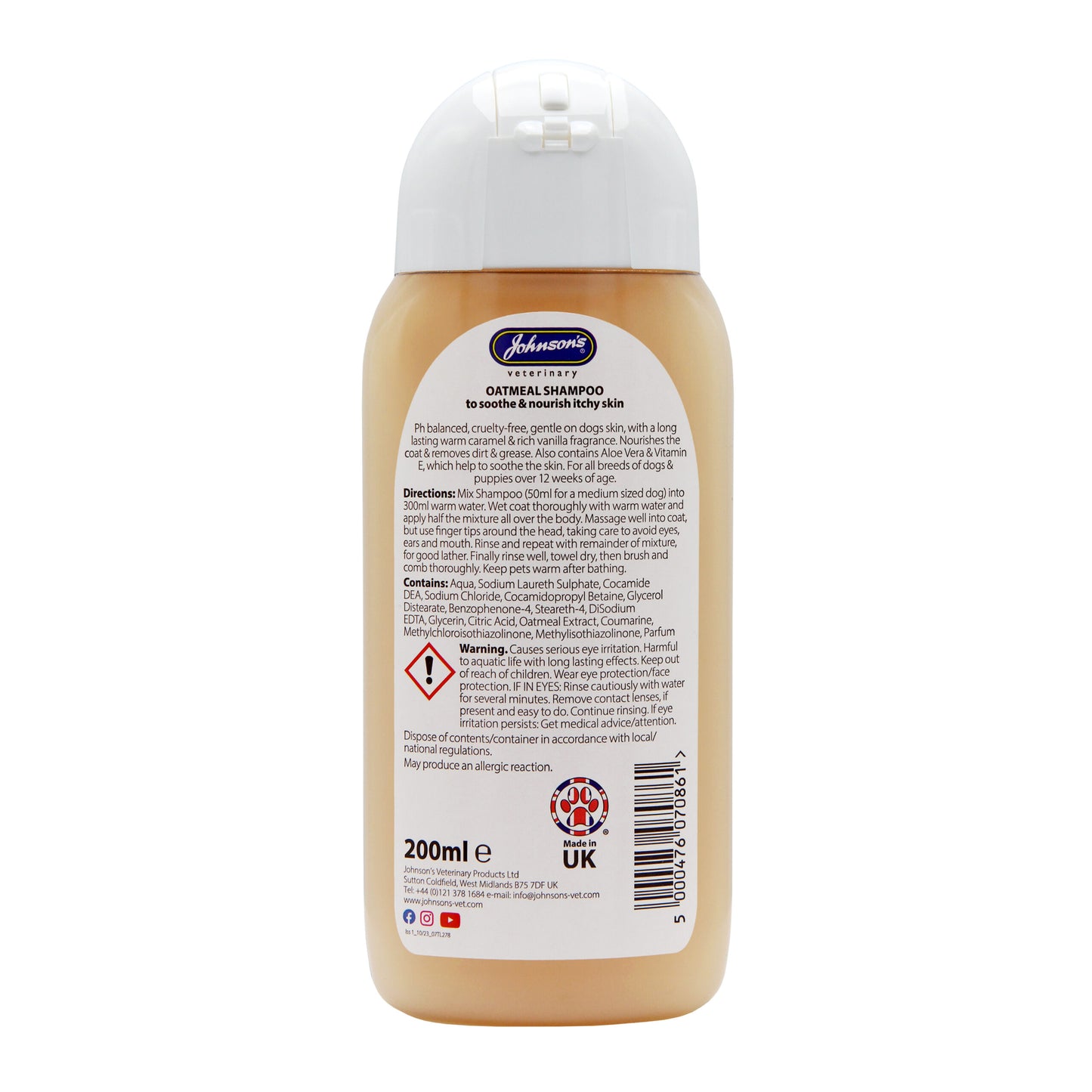 Johnson's Oatmeal Shampoo 200ml