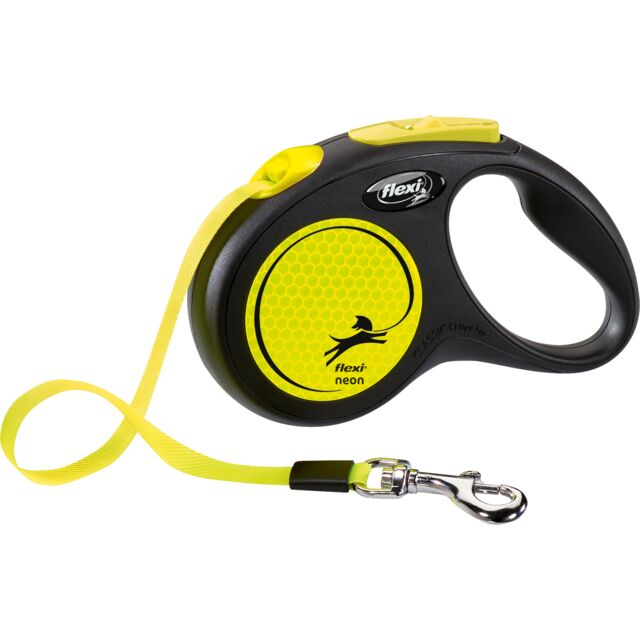 Trixie Neon Flexi Lead Yellow Small