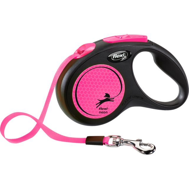 Trixie Neon Flexi Lead Pink Small