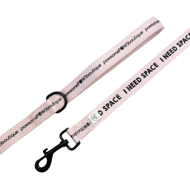 Pawsome Paws Boutique I Need Space Lead - Baby Pink