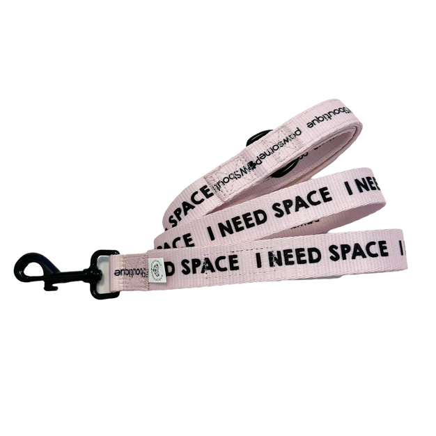 Pawsome Paws Boutique I Need Space Lead - Baby Pink
