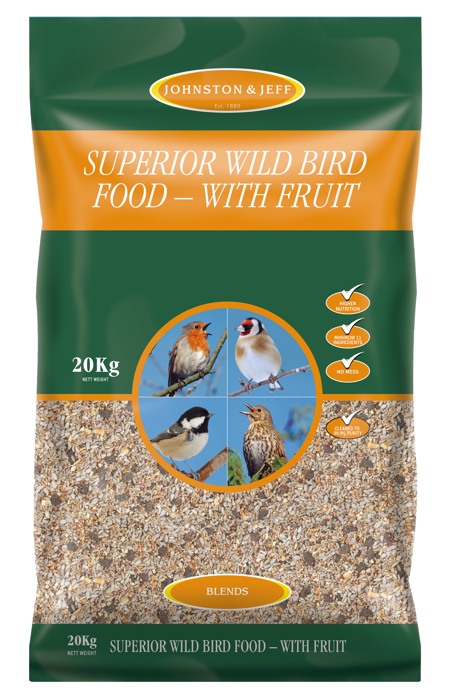 Johnston & Jeff Superior Wild Bird Food 20kg