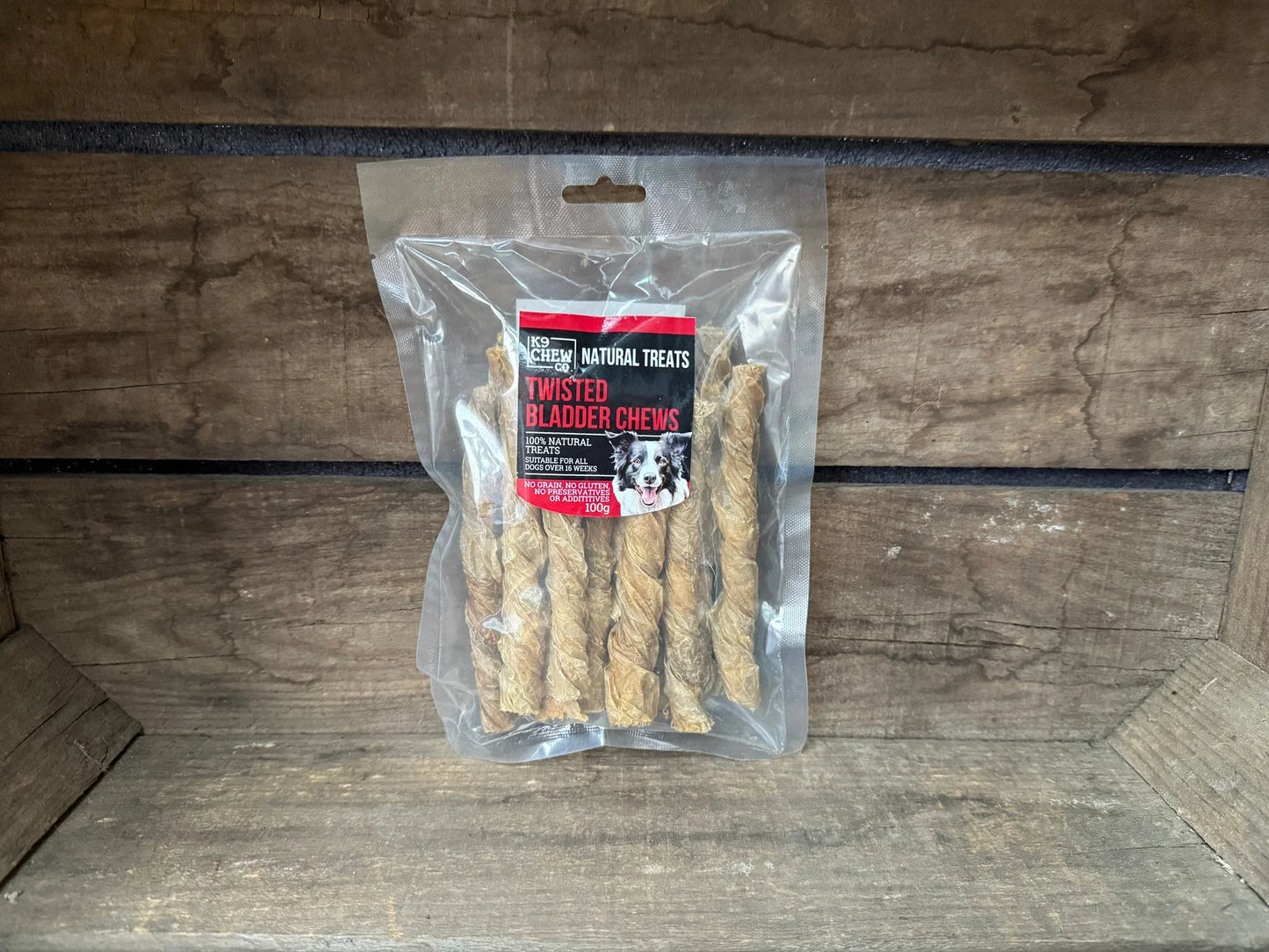 K9 Chew Co. Twisted Bladder Chews 100g