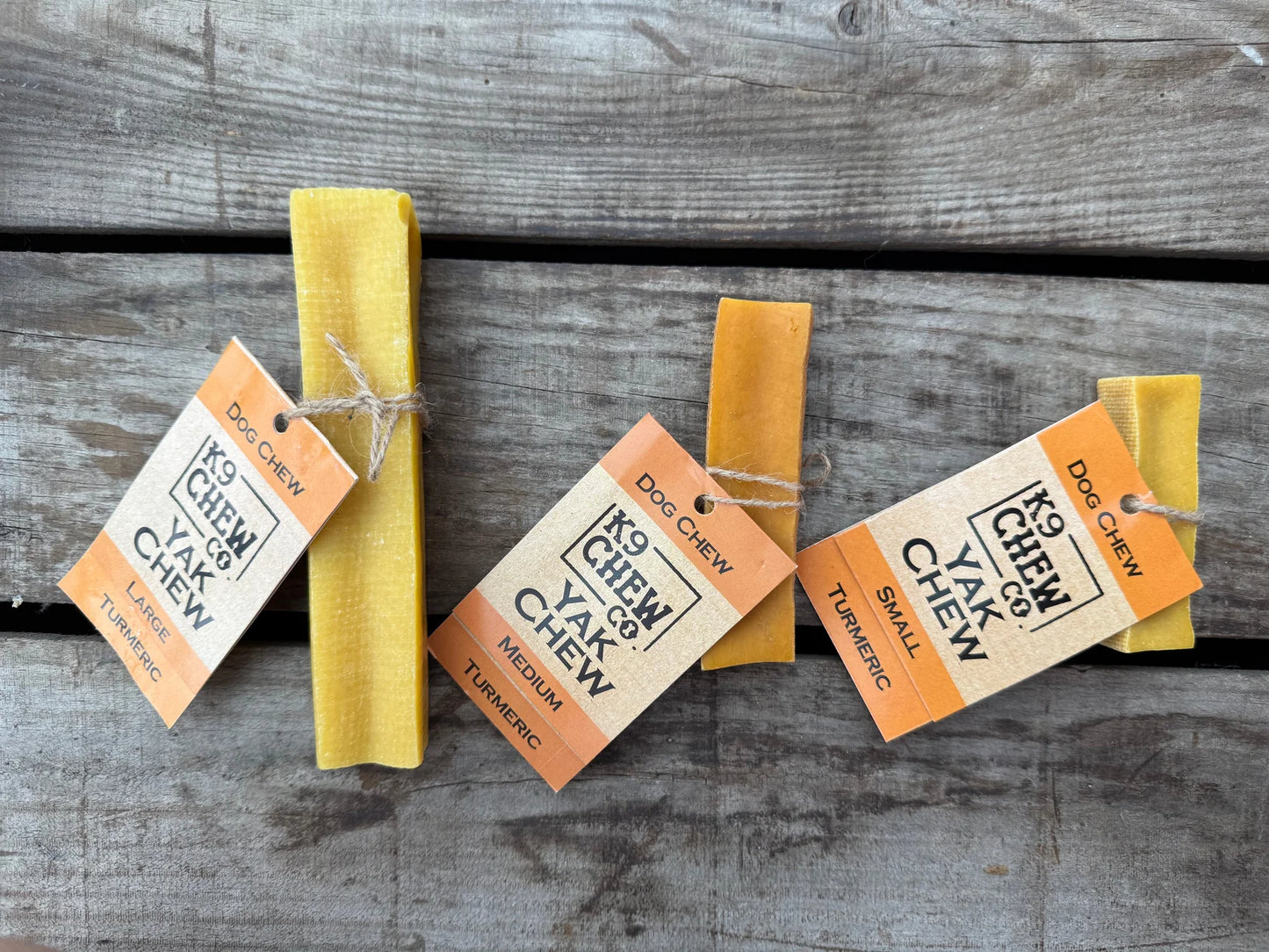 K9 Chew Co. Yak Chew - Turmeric Medium