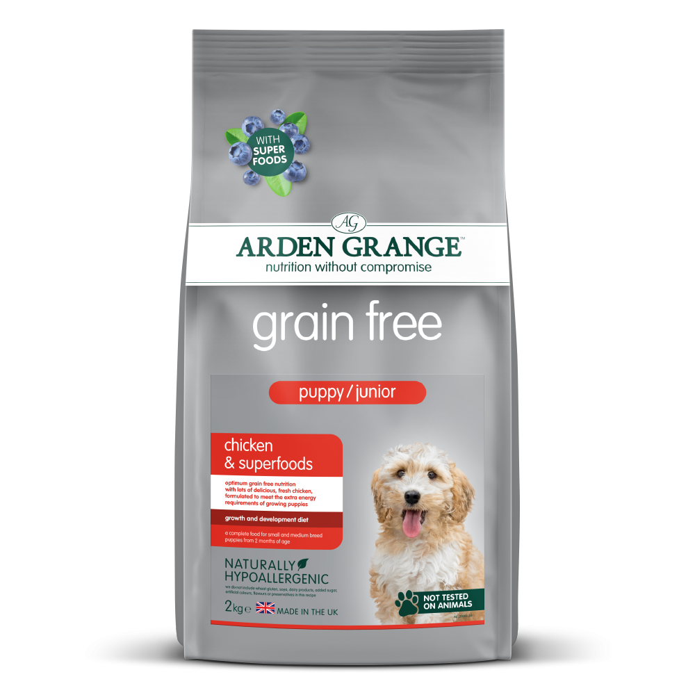Arden Grange Grain Free Puppy/Junior Chicken & Superfoods 2kg