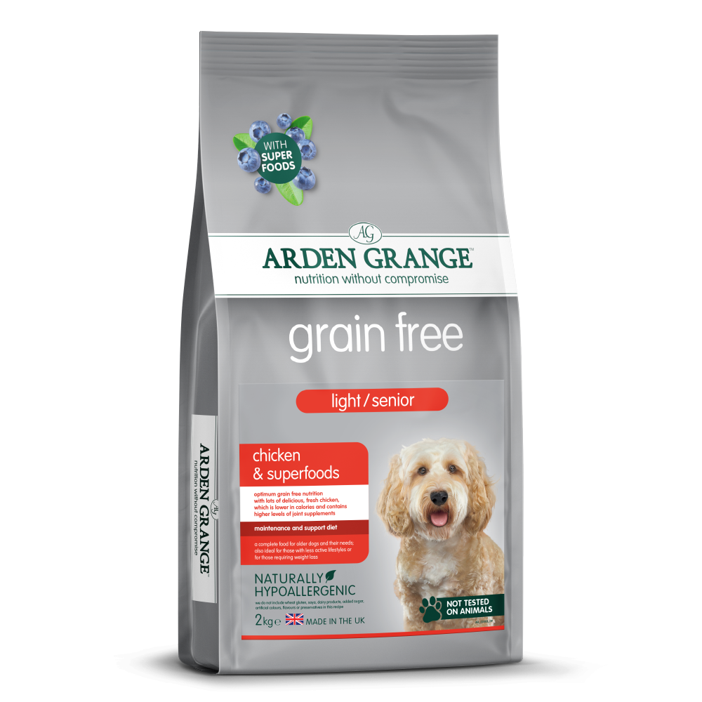 Arden Grange Grain Free Light/Senior Chicken & Superfoods 2kg