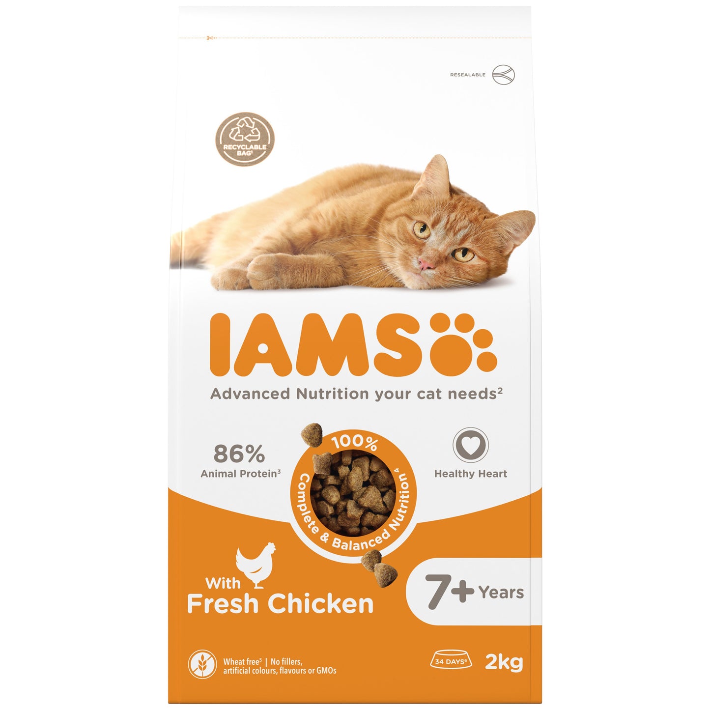 Iams Cat Senior Vitality Chicken 2kg
