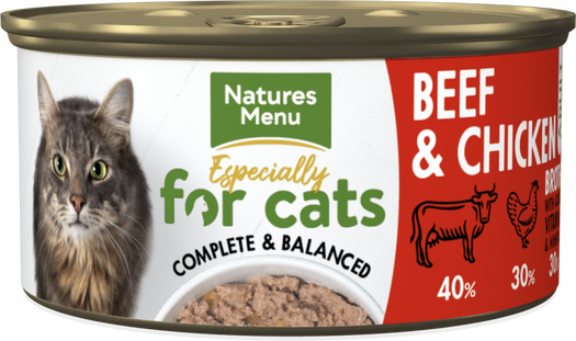 Natures Menu Cat Can Beef & Chicken 85g