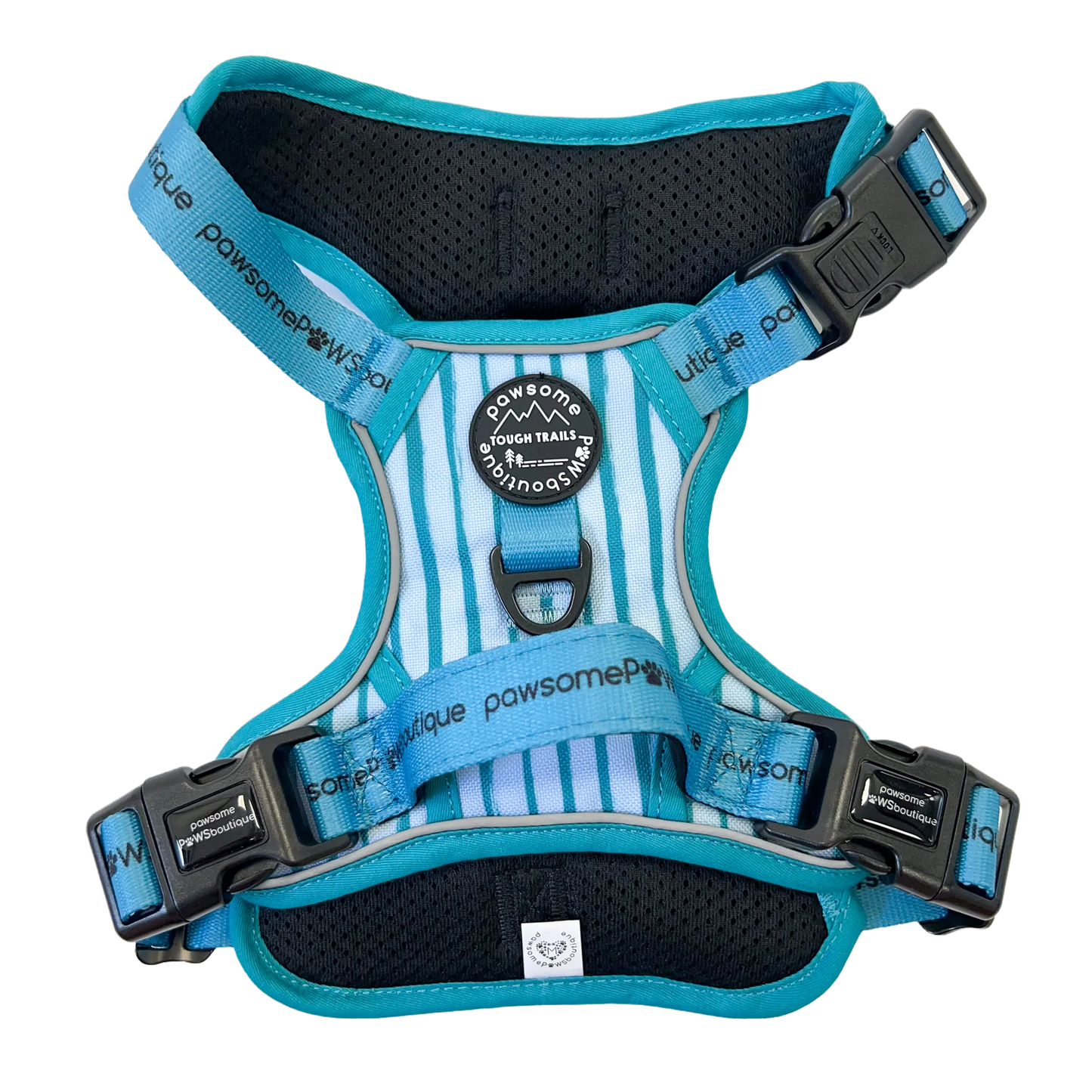 Pawsome Paws Boutique Blue Stripe Tough Trails Harness