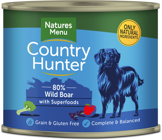 Country Hunter Dog Can Wild Boar & Blackcurrant 600g