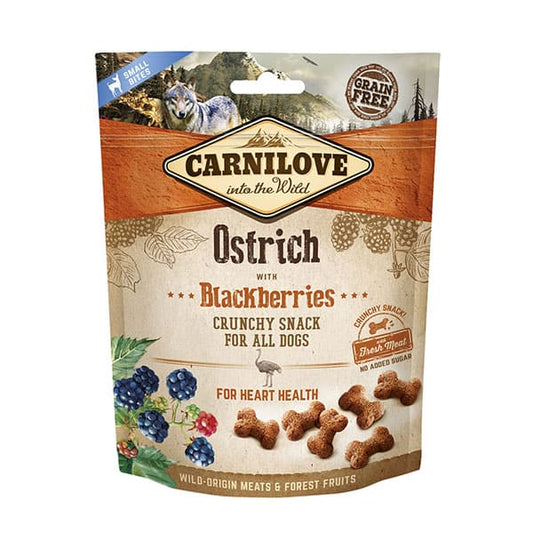 Carnilove Crunchy Dog Treats Ostrich with Blackberries