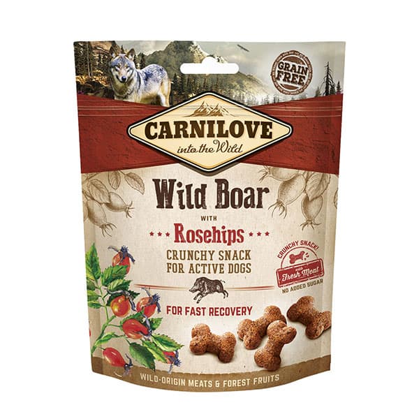Carnilove Crunchy Dog Treats Wild Boar With Rosehips