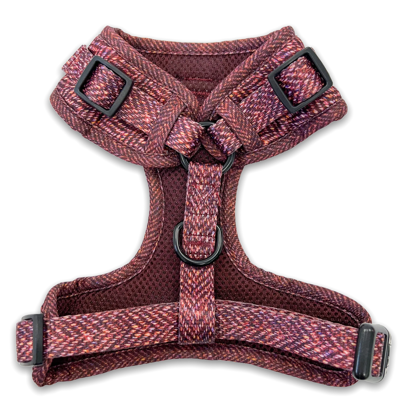 Pawsome Paws Boutique Country Burgundy Adjustable Harness