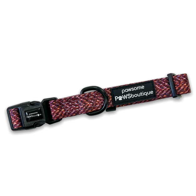 Pawsome Paws Boutique Country Burgundy Collar
