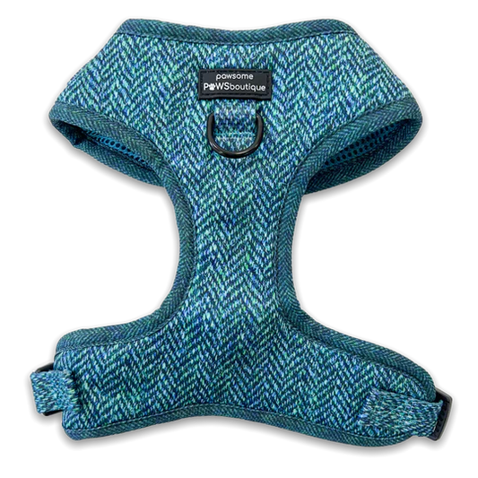 Pawsome Paws Boutique Country Teal Adjustable Harness