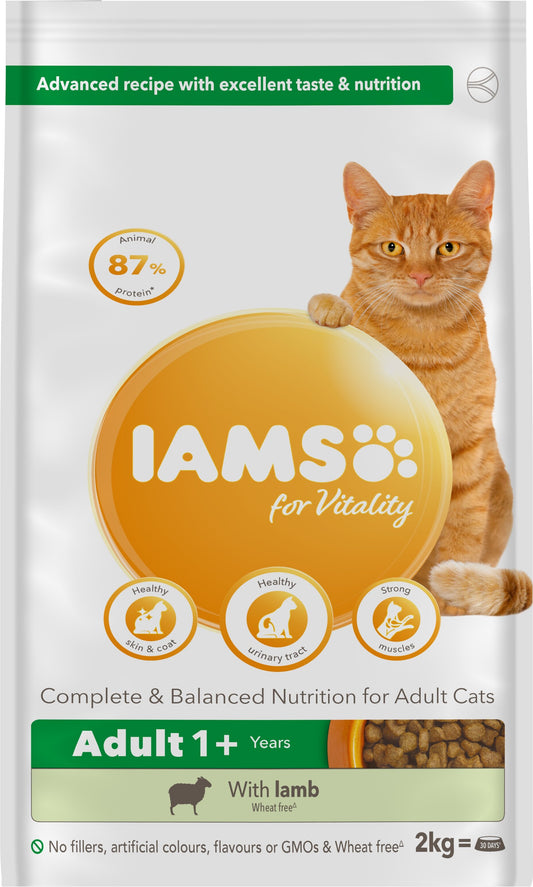 Iams Cat Adult Vitality Lamb 2kg