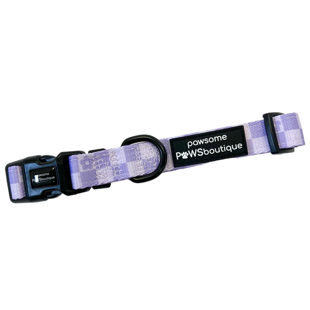 Pawsome Paws Boutique Flower Check Collar