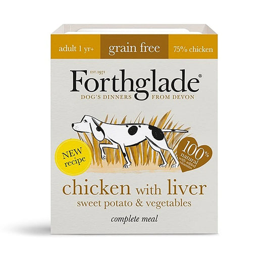 Forthglade Grain Free Complete Adult Chicken With Liver, Sweet Potato & Veg