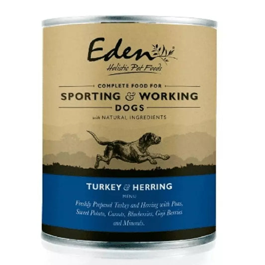 Eden Working Dog Turkey & Herring Can 400g