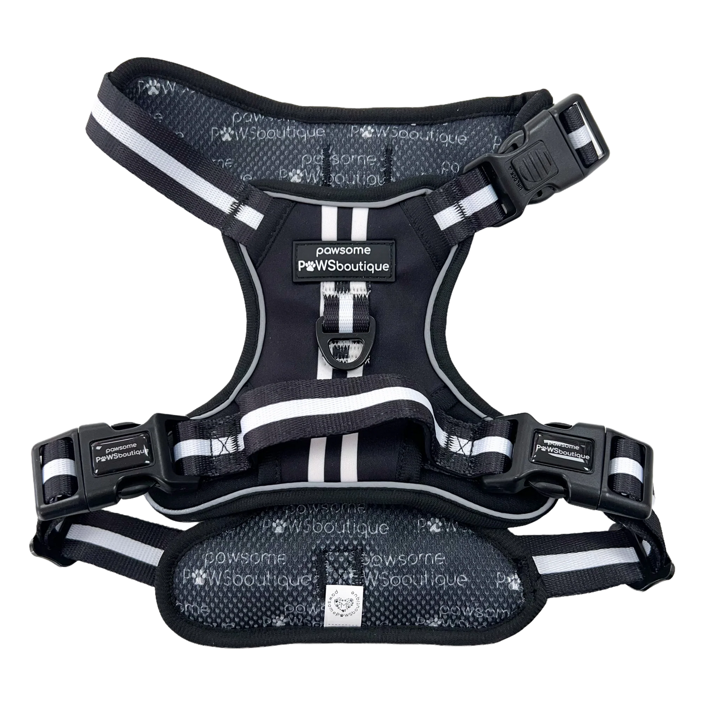 Pawsome Paws Boutique Essentials Jet Black Harness