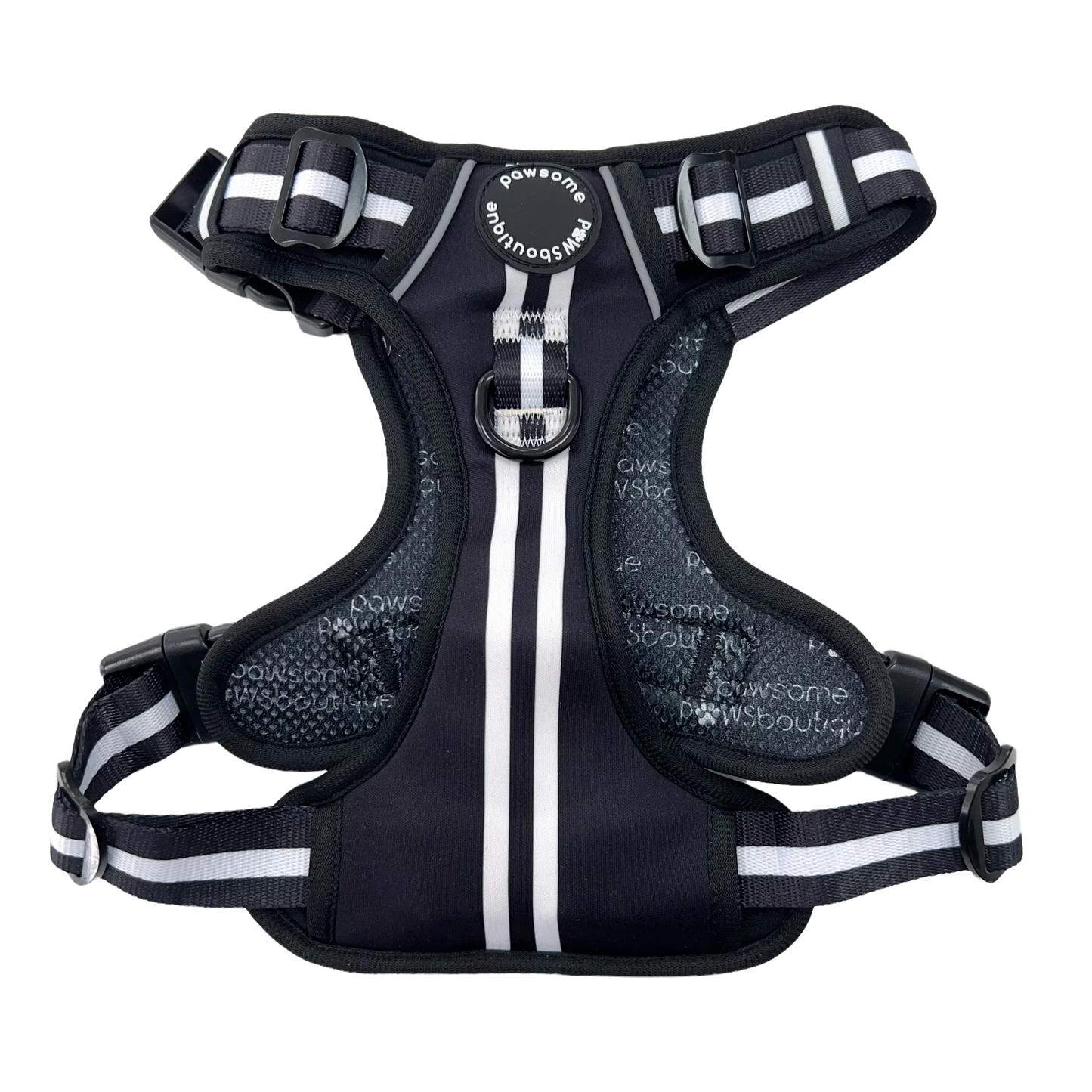 Pawsome Paws Boutique Essentials Jet Black Harness