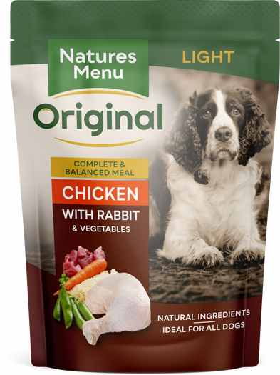 Natures Menu Original Light Chicken with Rabbit Pouch 300g