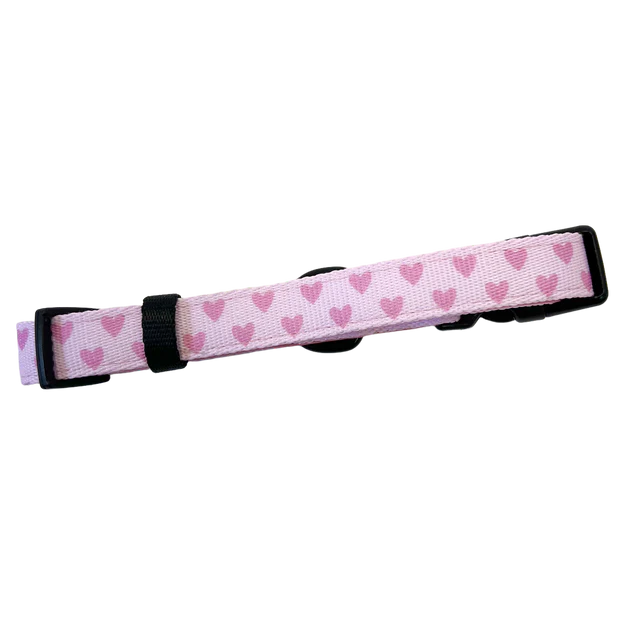 Pawsome Paws Boutique Pink Hearts Collar