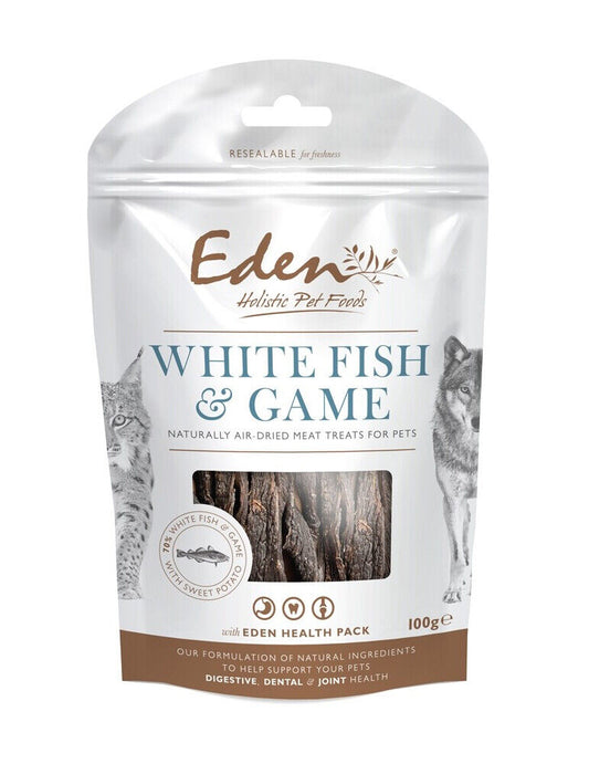 Eden White Fish & Game Treats 100g