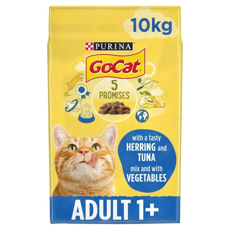 Go-Cat Herring and Tuna Dry Cat Food - 10kg