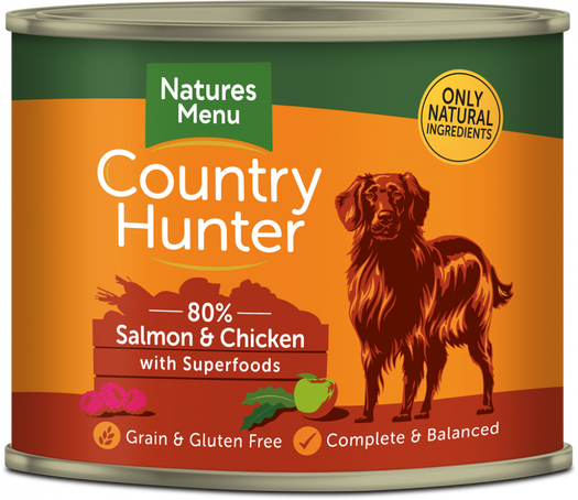 Country Hunter Dog Can Salmon & Raspberry 600g